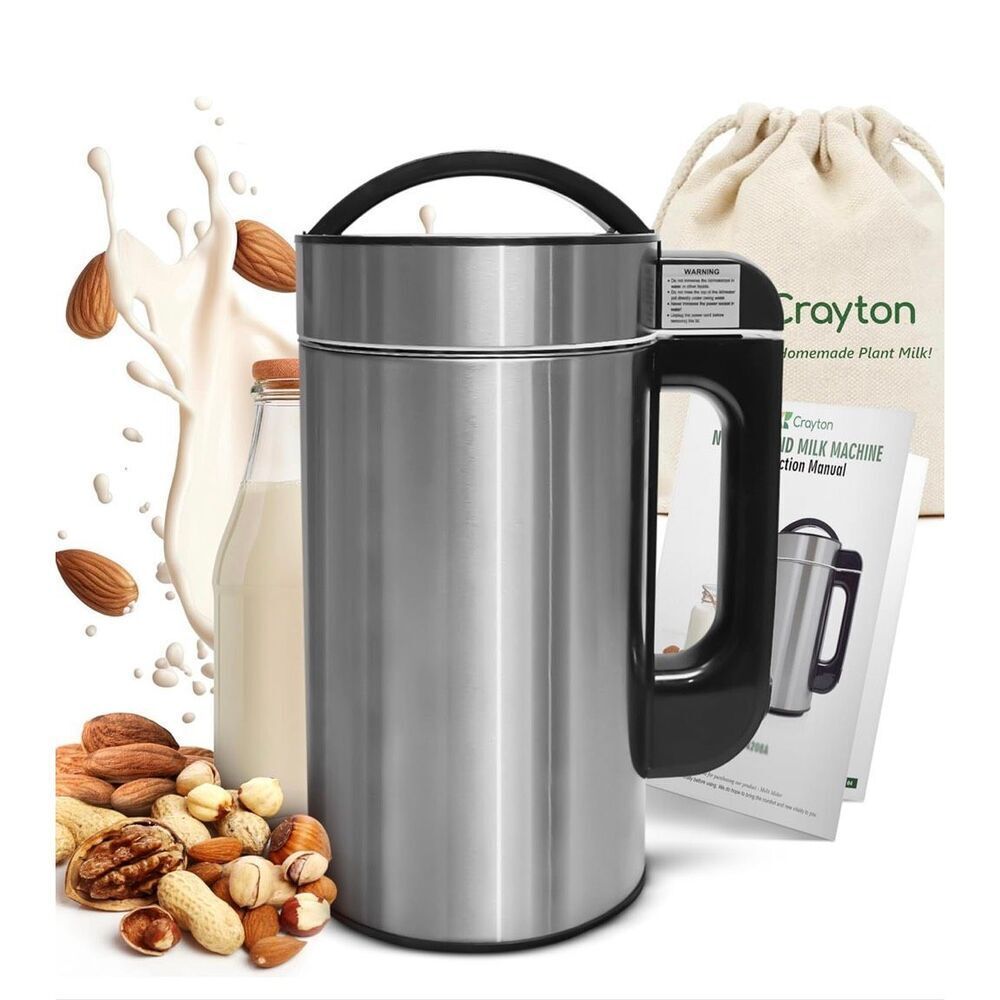 Nut Milk Maker Machine 50oz/1.5L Stainless Steel 7-IN-1 Cooking Blender